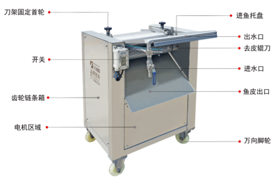 XBF-B型自动去皮机Model B automatic peeling machine