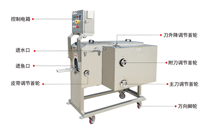 XBF-328中型三枚卸开片机 Medium fish fillet machine